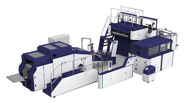 ماكينة تصنيع أكياس ورقية بقاعدة مربعة ويد مفتولة